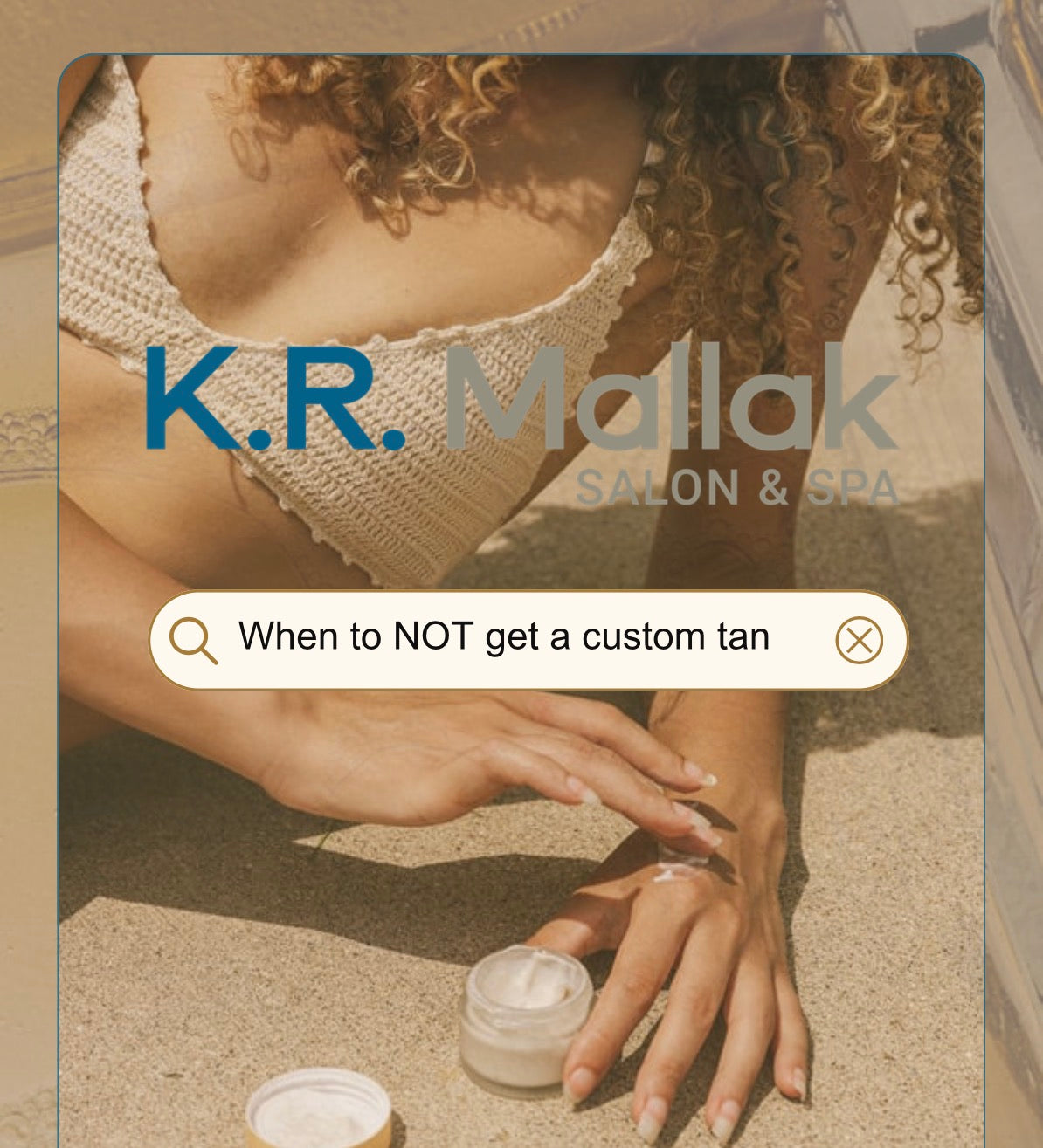 What NOT To Do Before Your Custom Spray Tan